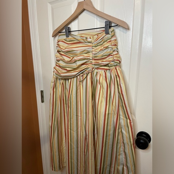 Jacquie the Label Rainbow Ruched Skirt Size Small - Picture 3 of 8
